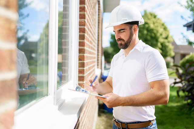 Professional Home Inspector performing a technical property inspection in Barcelona